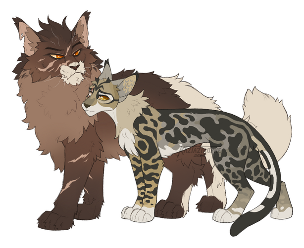 Two fullbodies (clean-up & colored)